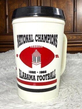 Vintage *Rare* University of Alabama National Champions Crimson Tide Travel Mug